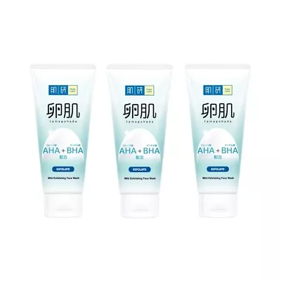 3x130g Face Wash Exfoliate White Foam Hada Labo Whitening Scrub Facial AHA BHA • $51.99