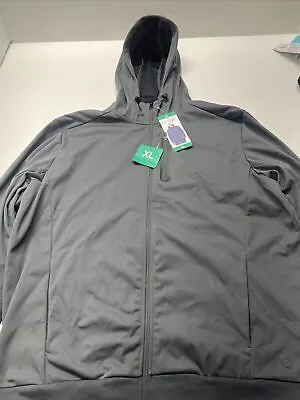 Mondetta Men's Hoodie Jacket Wind And Water Resistant Gray XL XL • $26.99