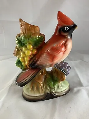 Brinn’s Pittsburgh Bird Figurine Cardinal Vintage Japan Ceramic MCM Mid Century • $13.49