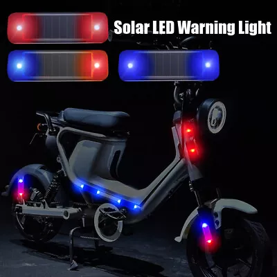 1Pc Motorcycle LED Solar Powered Car Accessories Anti-Theft Alarm Flashing Light • $3.34