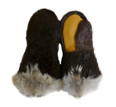 Glacier Wear Natural Beaver With Coyote Fur Trim • $309.95