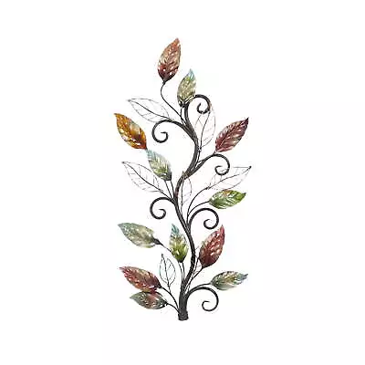 DecMode Multi Colored Metal Leaf Wall Decor • $36.04