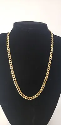 Womens Mens 18kt Italy Yellow Gold 20  Chain Link Necklace 18.5grams • $1500