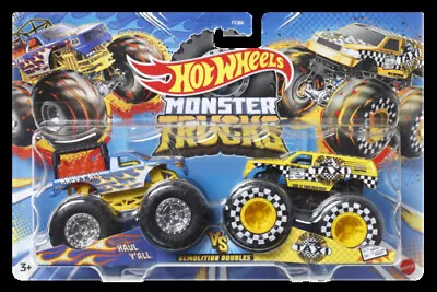 Hot Wheels Monster Trucks 1.64 Scale 2 Pack *Randomly Picked* • £11.99