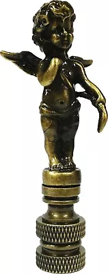 Lamp Finial-CHERUB-Aged Brass Finish Highly Detailed Metal Casting-FS • $15.19