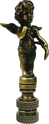 Lamp Finial-CHERUB-Aged Brass Finish Highly Detailed Metal Casting • $11