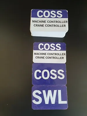 Safety Railway Badges COSS/MC CC/ALO COORDINATOR/LOOKOUT/ES/SWL/SITE WARDEN/PC • £4.99