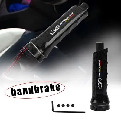 Car Handle Hand Brake Sleeve Handbrake Cover Mugen Black Carbon For Honda Acura • $49.99