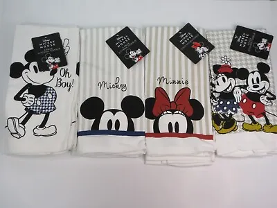 Disney Mickey Mouse Kitchen Towels 2Pc Set 16 X26  Cotton 4 Patterns New *U Pick • $9.99