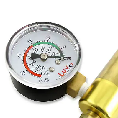 $14.99 • Buy Precise Vacuum Gauge For LeLuv MAXI And ULTIMA Pumps 1/8 Inch NPT Thread
