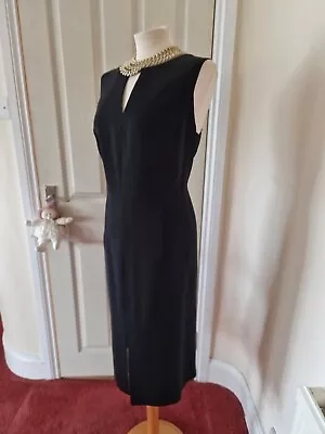 NWT RRP £65 Lovely Quality Lined Smart Black Dress - Size 18 • £26.50