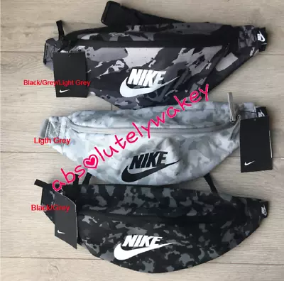 Nike Sportswear Heritage Zip Hip Waist Bag Bum Fanny Pack Belt Wallet Camo 3 L • $97.08