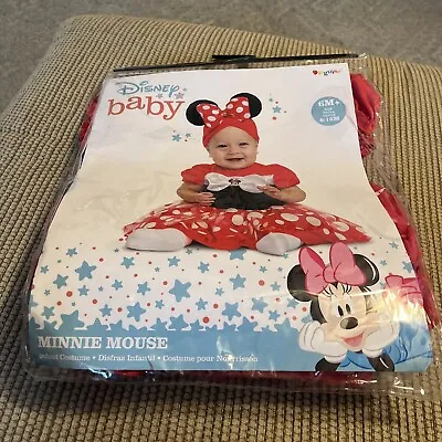 Disney Baby Minnie Mouse Red Posh Dress Infant Halloween Costume 6-12 Months New • $15