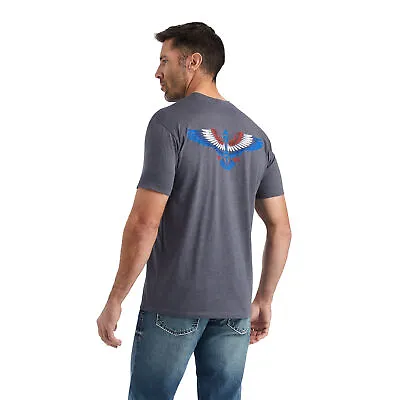 Ariat® Men's Wingspan Titanium Heather Short Sleeve T-Shirt 10042660 • $22.97