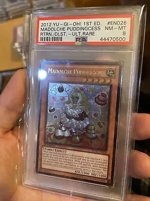 Madolche Puddingcess Redu-en026 - 1st Edition - PSA 8 - Ultimate Rare Yu-Gi-Oh! • $100