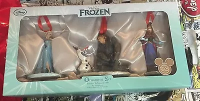 D23 Expo 2015 LE Frozen Ornament Set With Anna Elsa Olaf & Kirstoff 700 Made • $165