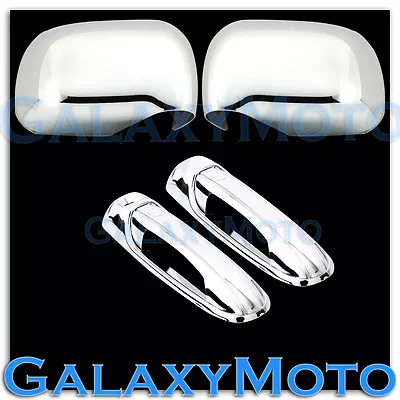 $59.50 • Buy Chrome Mirror+ 2 Door Handle Without PSG Keyhole Cover For 04-10 Dodge Durango