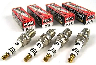 HKS SUPER FIRE RACING 4 SPARK PLUG For MITSUBISHI COLT RALLIART 1.5L TURBO MIVEC • $117.43