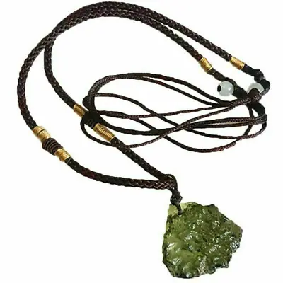 Natural Crystal Green Gem Moldavite Meteorite Glass-Necklace-Pendant Stone Decor • $5.99