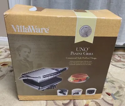 Villaware Model 2160 Uno Panini Grill Press Sandwich Maker-New • $90