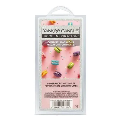 Yankee Wax Confetti Macarons Candle Cubes Melts 75g Fragranced Home Inspiration • £4.99