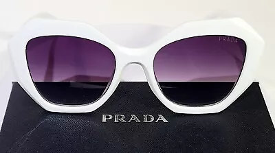 PRADA PR 16WS 142130 White Grey Gradient Women's 53 Mm Sunglasses • $149.98