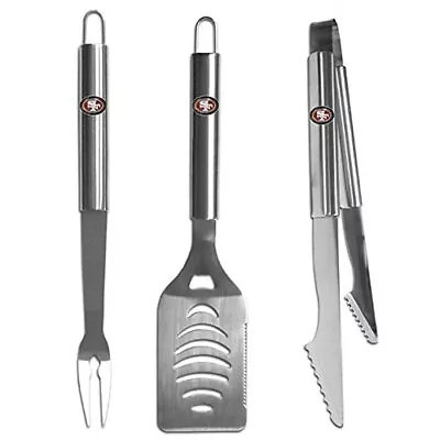 NFL Siskiyou Sports Fan Shop San Francisco 49ers Stainless Steel BBQ Set 3 Piece • $39.99