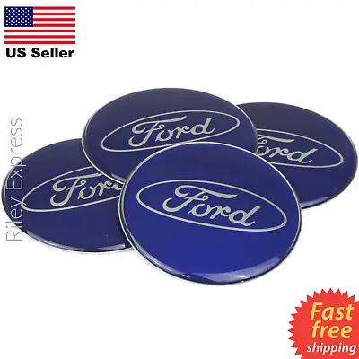 (4 Pack) Ford Wheel Center Cap Sticker Emblem Decals Resin Surface 2.55  Dome • $11.88