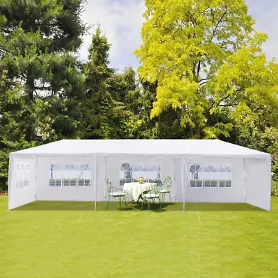 3 X 9m Gazebo With Sides Heavy Duty Marquee Canopy Waterproof Garden Patio Tent • £89.99