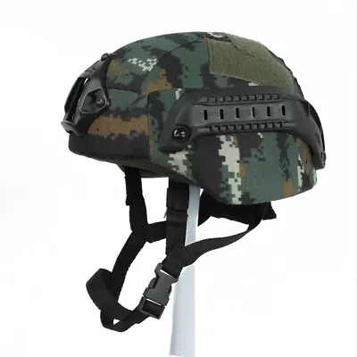 UHMW-PE Bullet Proof MICH 2000B Level IIIA Safety Ballistic Helmet Camouflage • $140.11