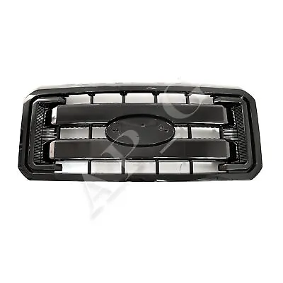 Front Upper Grill Glossy Black For Ford 2011-2016 F250 F350 F450 F550 Super Duty • $370.49