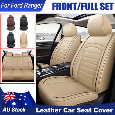 Leather Car Seat Cover Airbag Compatible Automotive Seat Cushion For Ford Ranger • $104.20