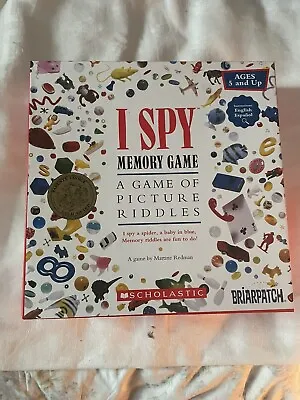 I Spy Memory Game Briarpatch 1995 Parent Choice Award Winner Ages 5+ • $12.99