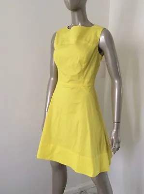 Nwt Shoshanna Bright Yellow Cotton Spring Summer Dress Size 8 • $79.99