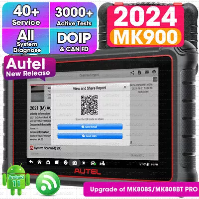 2024 Autel MaxiCOM MK900 Car Auto Diagnostic Scanner Tool Upgraded MK808BT PRO • $569