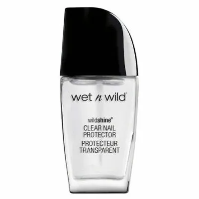 WET N WILD Nail Polish TOP COAT Wild Shine Nail Color Clear Protector 12.3ml • $9.95