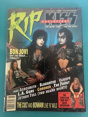 Rare - Rip Magazine - Kiss - June 1990! • $34.99