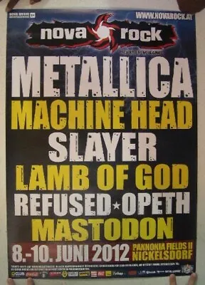 Metallica Machinehead Slayer Lamb Of God Opeth Refused Mastodon Poster German • $118.62