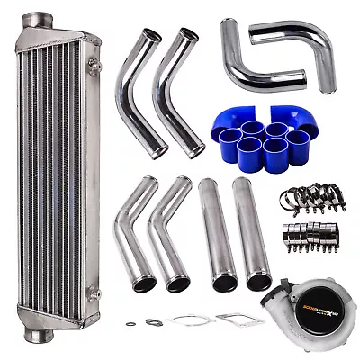 Billet GT3582 GT35 600+HP AntiI-Surge Turbo Kit Turbocharger Intercooler Pipes • $390.50