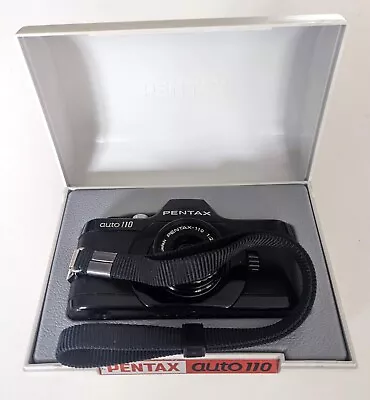 Vintage Pentax 110 Camera & Flash Gun-working-in Case-boxed + 5x Expired Film • £95