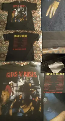 Guns 'n Roses Shirt 1991 Tour Use Your Illusion L- G FREE SHIPPING Metallica • £55
