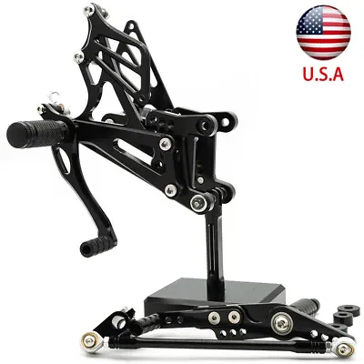 For Yamaha YZF R1 2007 2008 CNC Rearset Footpegs Shift Pedals K7 K8 Adjustable • $109.99