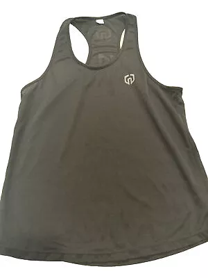 Neleus Top Mens Small Black Muscle Tank Top Racer Back Gym Workout Y Back Sports • $15