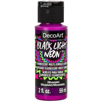 DecoArt Americana Black Light Neon Acrylic Paint 59ml (2oz) • £3.79