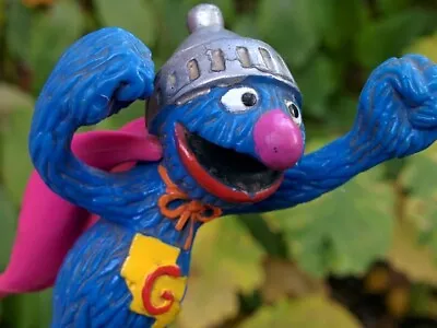 Vintage 1990s Canada Exclusive Sesame Street Flying Clouds SUPER GROVER 3 3/4  • $9.97