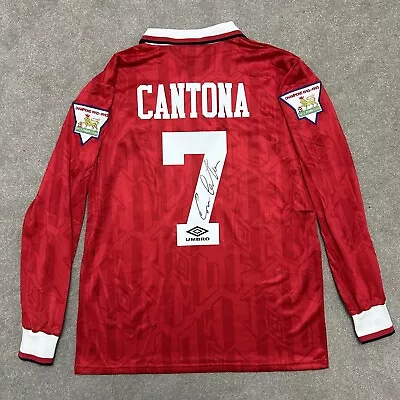 Signed ERIC CANTONA Manchester United 1993 Home Shirt - COA & Exact Photo Proof • $273.79