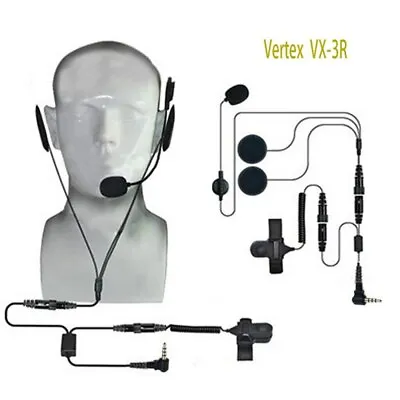 Finger PTT Helmet Headset MIC For Yaesu Vertex VX-3R 5R VX-210 FT-50/60 Radio • $40.07