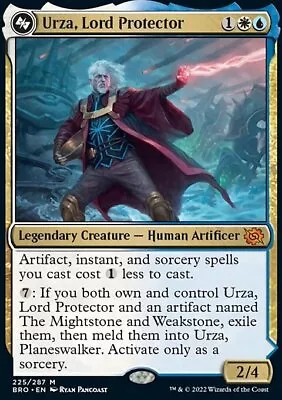 MTG Magic The Gathering Urza Lord Protector (225/416) The Brothers' War LP • $9.95