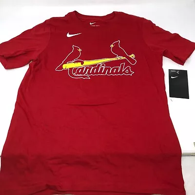 St Louis Cardinals Red Nike MLB Tee Shirt Yadier Molina #4 Youth Medium  • $14