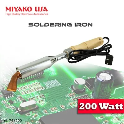 MIYAKO 200 Watt Soldering Iron With Heavy Duty Ceramic Heater Torch Style Welder • $27.95